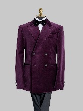 Purple Velvet Double Tuxedo